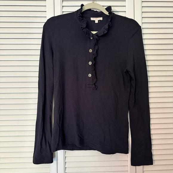 Tory Burch Tops - Tory Burch Lidia Long Sleeve Polo